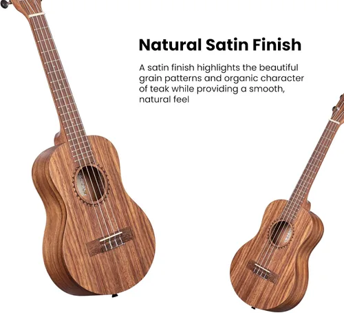 Vista 6 de Ukelele tenor de teca Kala Natural