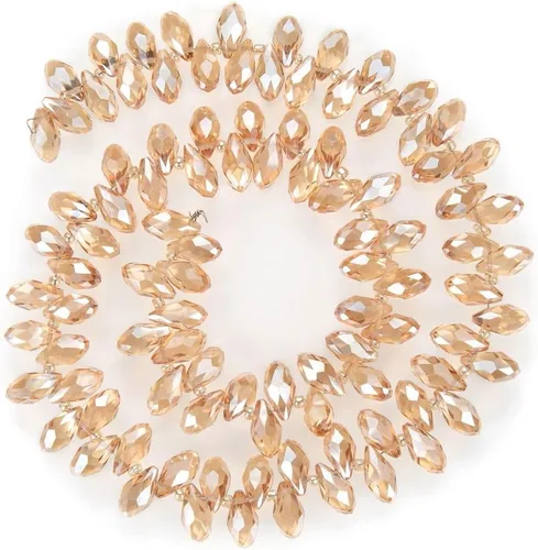 Vista 27 de 200pcs Checa 0.472 in Lágrima facetada Briolette Cristal Perlas Colgante de gota a granel Amatista Púrpura