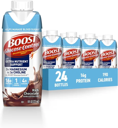 Vista 7 de Boost, Botella de plástico control de glucosa de 8 onzas líquidas (24 unidades)