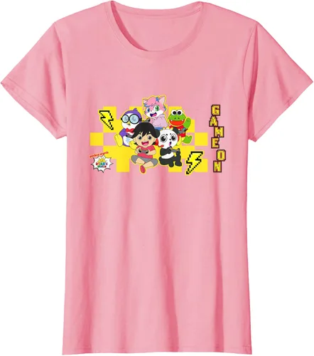 Vista 13 de Ryan's World Game On Characters Camiseta, Negro, S