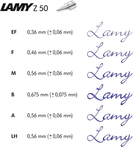 Vista 4 de Lamy Pluma estilográfica negra cp1 - pluma estilográfica minimalista en elegante cuerpo de metal - con clip acolchado de acero inoxidable y punta