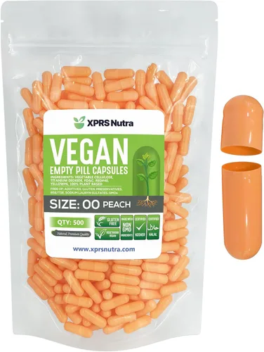 Vista 9 de XPRS Nutra Cápsulas vacías de tamaño 00 – 100 cápsulas veganas vacías – Pastillas vacías vegetarianas – Relleno de cápsulas vegetales DIY