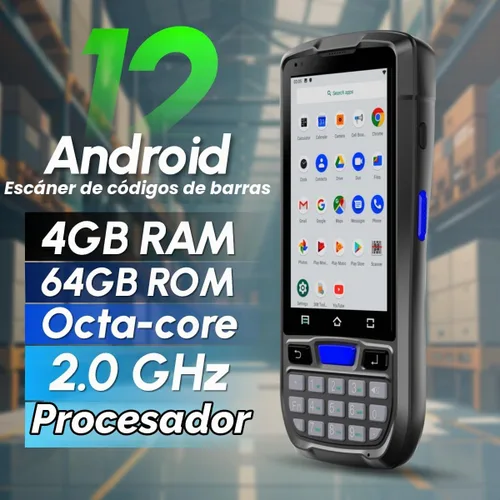 Vista 6 de Rayoungtek Escáner de Código de Barras Android Integrado HW N5703 Motor de Escaneo 1D/2D/QR, Lector NFC, Terminal de Datos PDA Computadora Móvil