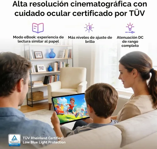 Vista 5 de Tableta Blackview Android con teclado, tableta grande de 12 pulgadas, tabletas computadora con Gemini AI, lápiz, 24GB+128GB/2TB, pantalla 2K FHD+