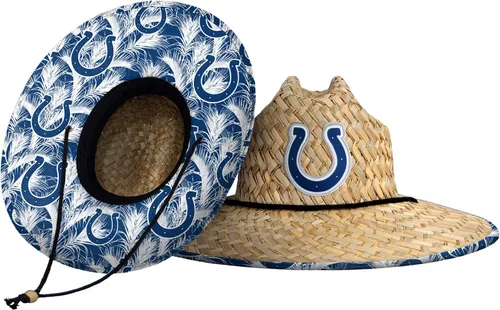 Vista 24 de FOCO Mens NFL Team Logo Floral Lifeguard Beach Straw Sun Hat