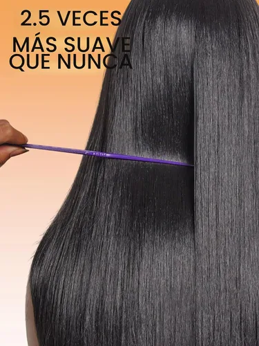 Vista 3 de GORGIUS - Pelucas en capas con flequillo listas para usar, peluca lacia con flequillo de 22 pulgadas, peluca negra con flequillo diseñada con fibra
