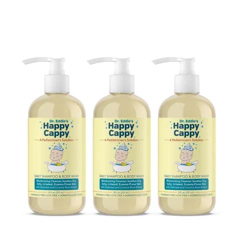 Vista 8 de Happy Cappy Champú para bebés y gel de baño - Champú y gel de baño para piel propensa al eczema, para bebés, niños pequeños y niños, reduce