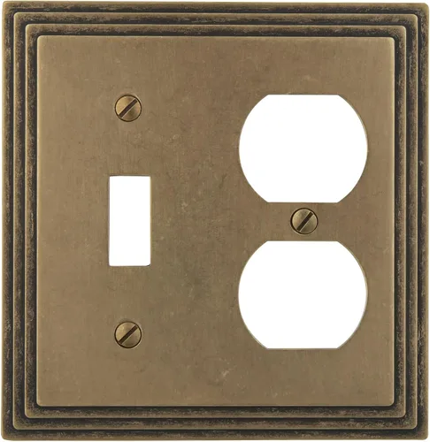 Vista 16 de AMERELLE 84DVB Steps Placa de Pared de Metal Fundido Dúplex Individual en Bronce Envejecido