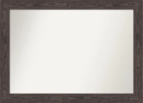 Vista 234 de Amanti Art Espejo personalizado, espejo de baño negro puente, espejo de pared o espejo de tocador de baño sobre el fregadero (26 x 26 pulgadas)