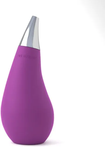 Vista 11 de Dispensador de jabón exprimible para encimera de cocina y baño, botella con forma de lágrima (negro, ~7oz)