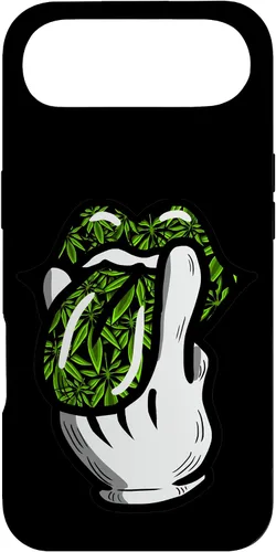 Vista 27 de Lick Smoke Weed Leaf Pattern Marihuana 420 Cannabis Pot Gift Case para iPhone 17