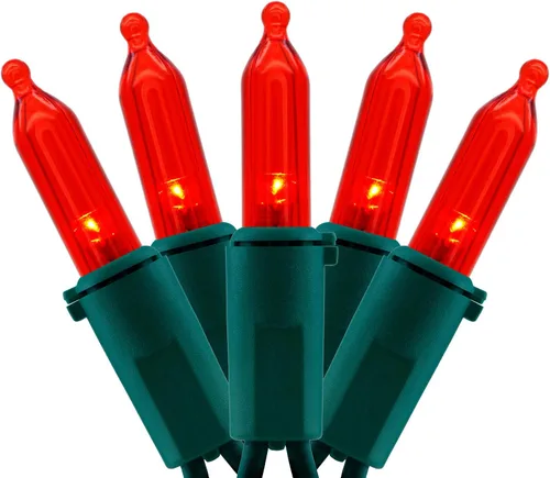 Vista 11 de YULETIME Juego de 200 luces LED de Navidad color rosa, cable verde de 66 pies, certificado UL, grado comercial, juego de luces navideñas (rosa)