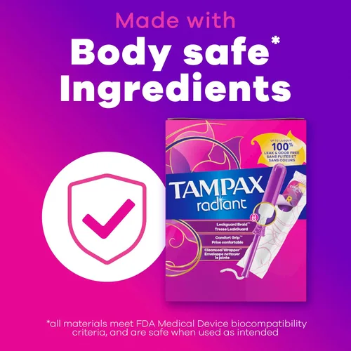 Vista 9 de Tampax Radiant Tampons Regular Super, 14