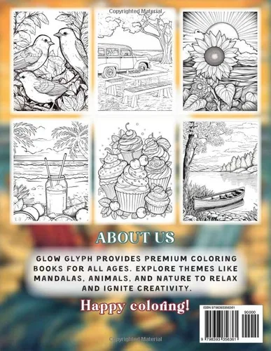 Vista 2 de 101 CALMNESS Adult Coloring Book Relaxing Book to Calm your Mind and Stress Relief Beautiful Designs of Animals, Landscape, Beach, House, Birds