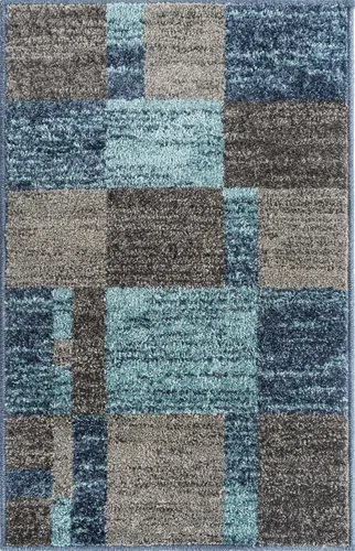 Vista 9 de Unique Loom - Alfombra de la colección Otoño Providence (rectangular de 2 x 3 pies 1 pulgada, azul grisáceo/marrón claro)