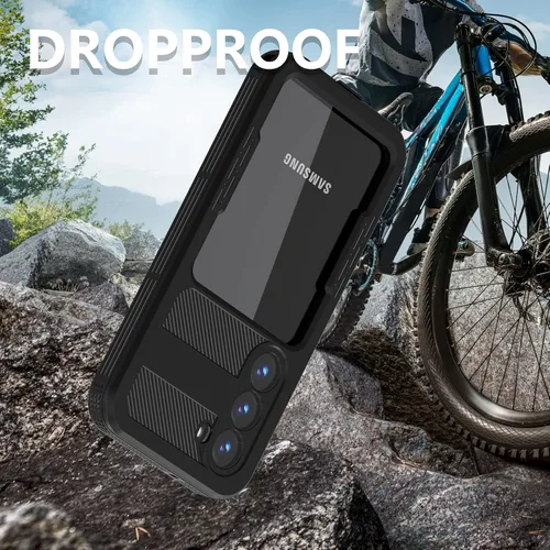 Vista 8 de Samsung Galaxy S23 - Funda impermeable a prueba de caídas, Galaxy S23 de cuerpo completo, funda totalmente sellada con protector de pantalla
