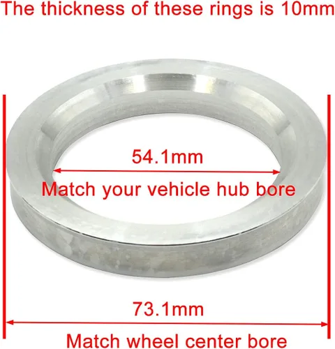 Vista 2 de Anillos centrados en bujes, 2.1 in de diámetro interior a 2.9 in