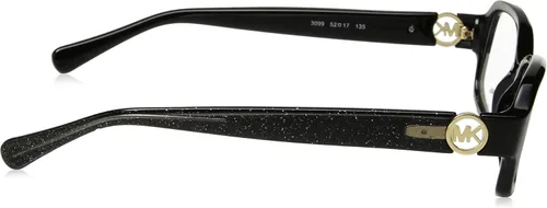 Vista 3 de Michael Kors TABITHA V MK8016 - Marcos para anteojos 3099-52 - Negro Glitter MK8016-3099-52