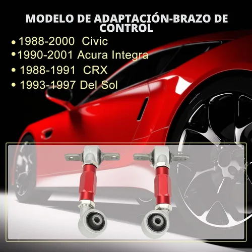 Vista 6 de Kit de barra de brazo de curvatura ajustable para parte trasera superior Compatible con EJ EG EK/DB DC RD