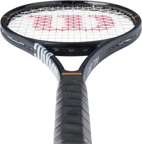 Vista 4 de Wilson Pro Staff 97L - Raquetas de tenis clásicas para adultos, ensartadas con Sensation 16 Natural en tensión de rango medio