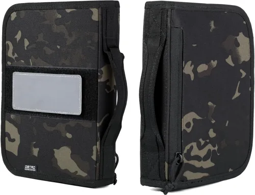 Vista 10 de DBTAC Estuche cuadrado para pistola Estuche táctico rígido para arma de fuego con 1 pistola, acolchado y con parche reflectante extraíble