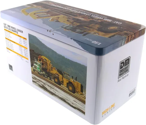 Vista 9 de Diecast Masters 1:50 Caterpillar 988K Cargadora de ruedas con garra - Serie High Line 85917