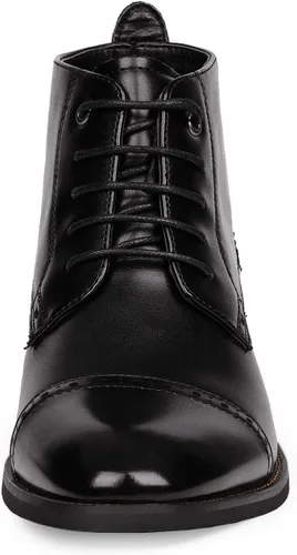 Vista 5 de Bruno Marc Botines de vestir para hombre, botas Oxford con punta de casquillo