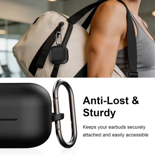 Vista 6 de Funda compatible con Sony LinkBuds Clip WF-LC900, silicona suave a prueba de golpes, funda protectora para auriculares Sony LinkBuds Clip Open-Ear