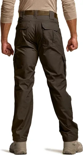 Vista 2 de CQR Men's Tactical Pants, Water Resistant Ripstop Cargo Pants, Lightweight EDC Work Hiking Pants, Outdoor Apparel