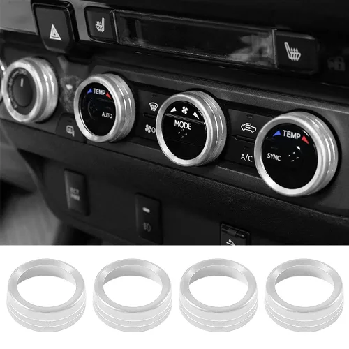 Vista 7 de Thor-Ind Cubierta de botón de CD de audio para interruptor de aire acondicionado, compatible con Toyota Tacoma 2016, 2017, 2018, 2019, 2020, 2021
