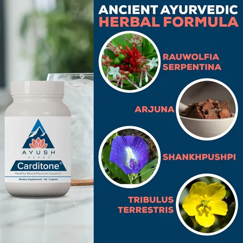 Vista 4 de Carditone, 60 cápsulas Ayush Herbs, 891501001111, Blanco, 1, 1