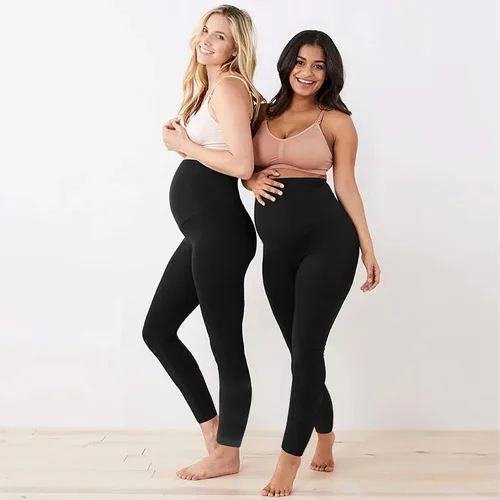 Vista 6 de Refeel Women's Maternity Leggings Over The Belly Pregnancy Workout Active Stretchy Pants