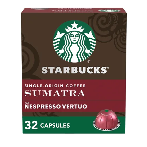 Vista 11 de Starbucks by Nespresso Vertuo, paquete variado de café tostado oscuro, 32 cápsulas de café, prepara 7.8 onzas.