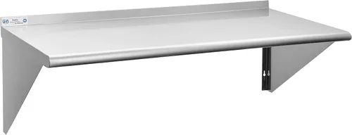 Vista 24 de Hally Estante de acero inoxidable montado en la pared, estante de pared de 10 x 24 pulgadas, NSF resistente, capacidad de 250 libras, estante