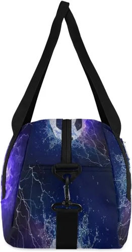 Vista 6 de Art Firey - Bolsa de deporte de fútbol para niños, bolsa de gimnasio deportiva para adolescentes y niñas, bolsa de mano para fines de semana, bolsa