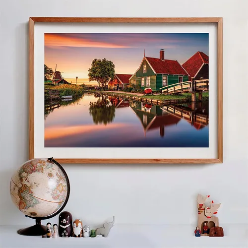 Vista 6 de Clementoni Collection-Zaanse Schans-31696 - Rompecabezas para adultos, 1500 piezas, hecho en Italia, multicolor