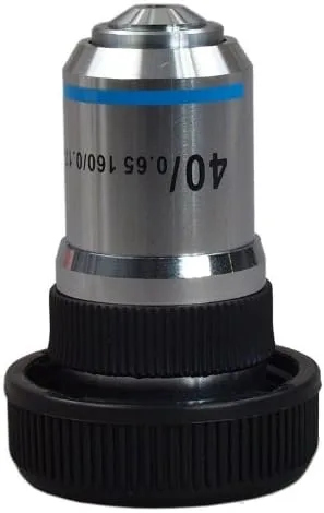 Vista 2 de OMAX Lente objetivo acromática 40X (primavera) para microscopios compuestos
