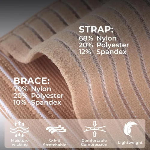 Vista 5 de NeoTech Care - Soporte para palma de mano y muñeca (beige, talla S, 1 par)