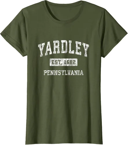 Vista 71 de Yardley Pennsylvania PA - Camiseta de manga corta, diseño deportivo