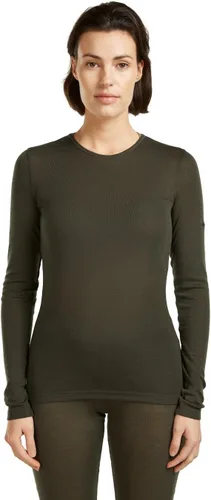 Vista 16 de Icebreaker Merino Womens 175 Everyday Cold Weather Base Layer Thermal Long Sleeve Crewneck T-Shirt Negro