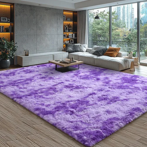 Vista 131 de EVOIONOS Alfombra Redonda Negra para Dormitorio, 4x4 Pies Alfombra de Área Circular Suave y Esponjosa para Sala de Estar, Alfombra Circular de Felpa
