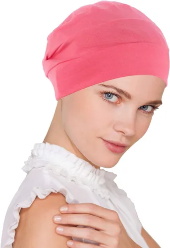 Vista 15 de Gorro de quimioterapia para mujer, tejido de algodón suave, turbante para dormir