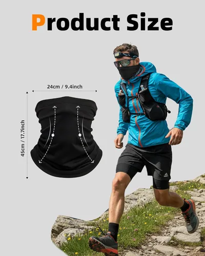 Vista 4 de Xeoxarel Neck Gaiter, 7 Pack Cooling UV Protection, Bandana Face Mask Scarf for Men and Women