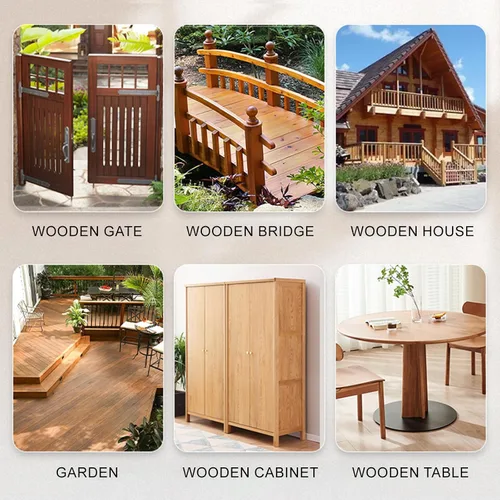 Vista 5 de Aceite Pure Tung para acabado de madera con cepillo de madera, aceite de madera de alta calidad, sellador de madera impermeable para interiores