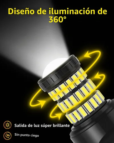 Vista 2 de Xenon White T20 7443 7444 7440 Bombillas LED con proyector de retroceso de luces compatibles con Honda 2001 2002 2003 2004 2005 2006 2007 2008 2009