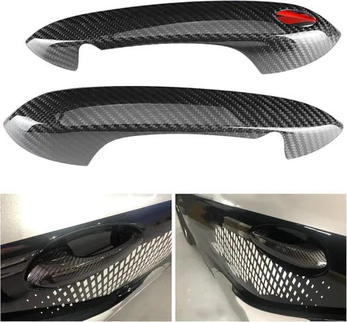 Vista 2 de Fydun Cubierta de manija de puerta, 1 par, modificación de automóvil de fibra de carbono para Supra A90 2018‑2021
