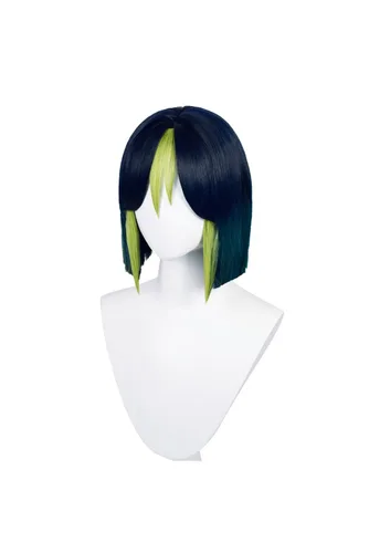 Vista 3 de KoleGoe Genshin Tighnari - Peluca para cosplay, accesorio de cosplay Genshin Impact Tighnari Cosplay peluca traje de Halloween