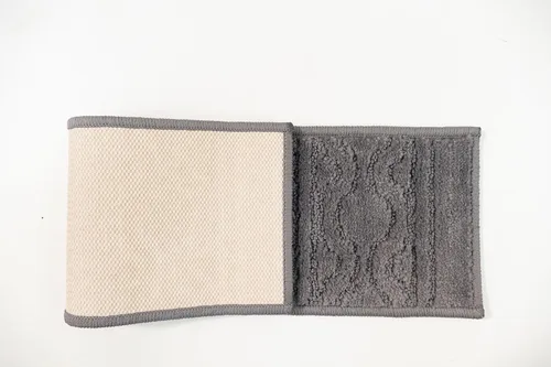 Vista 4 de Maximus - Juego de 15 peldaños para escalera, diseño de enrejado macizo, color gris, tamaño 7.5 x 26 pulgadas, lavable a máquina, antideslizante