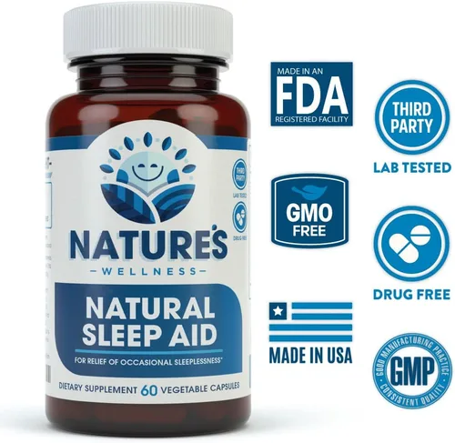 Vista 2 de Ayuda natural prémium para dormir para adultos, alivio efectivo, sin formación de hábitos, despierta con sensación de renovación, mezcla patentada