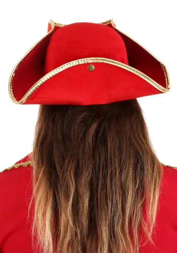 Vista 2 de Sombrero de disfraz de Pirata Ron Rojo para adultos Multicolor